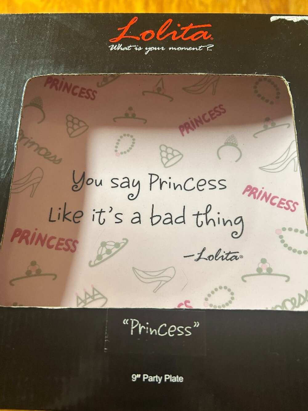 Lolita "Princess" 9" Party Plate | NIB | Collectible Gift Plate